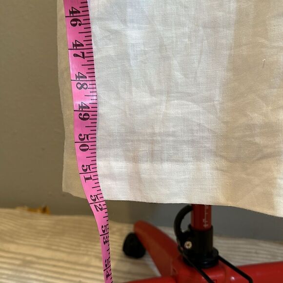 Vintage Donna Vinci women’s embroidered fully lined linen midi dress size 12 - Picture 10 of 11